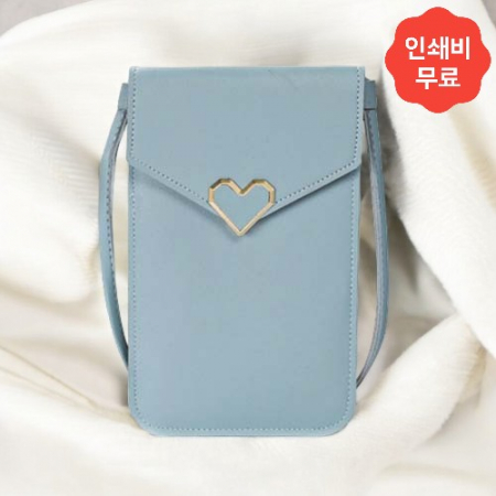 하트 스마트폰 터치 크로스백 미니 핸드폰가방 12*20cm