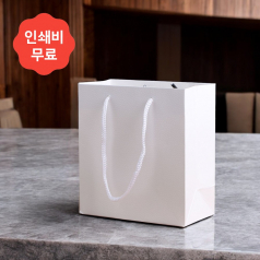엠보 화이트 쇼핑백 10p 선물포장 종이백