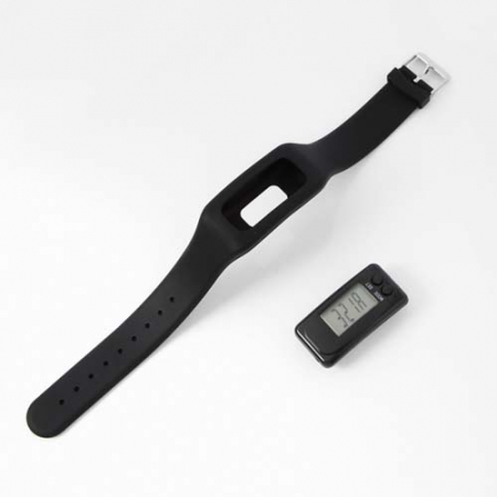 엣지 실리콘 만보기 시계 (블랙) 만보계팔찌 #3