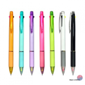 2색 INC 형광+볼펜 불투명 (3in1)