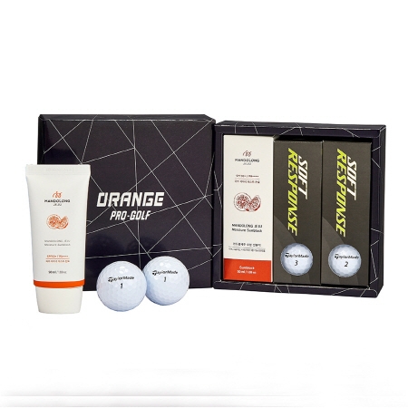오렌지프로 골프선물세트 3단 테일러메이드6구-03 + 맨도롱제주선블럭 50ml + 쇼핑백 #2