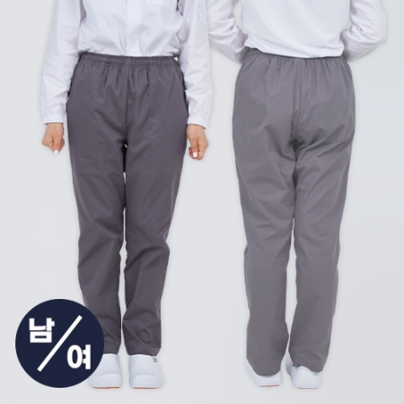 남자 여자 단체 위생복 허리고무줄 일자 바지 #2