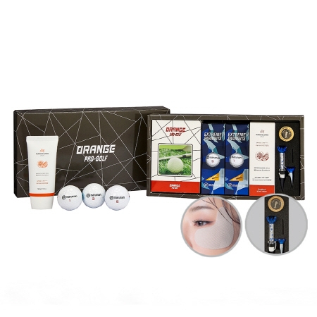 오렌지프로 골프선물세트 6단 마르망6구-05 + 맨도롱제주선블럭 50ml + 자외선차단패치(5매) + 금장볼마커+자석티 + 쿨토시 + 쇼핑백 #2