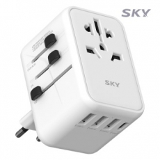 스카이 필 PD 여행용올인원 멀티 플러그 5포트 어댑터 45W