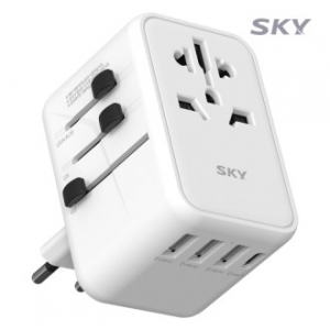 스카이 필 PD 여행용올인원 멀티 플러그 5포트 어댑터 45W