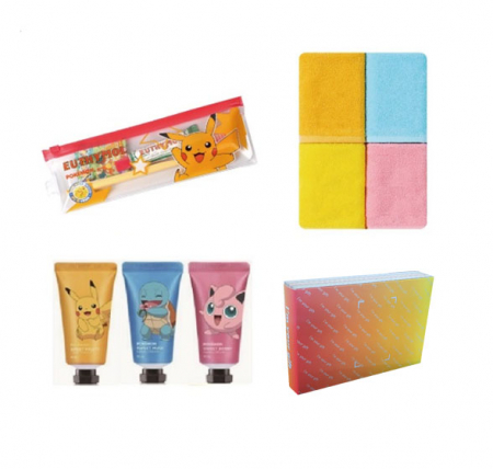 포켓몬 기획3종 세트 양치세트 + 핸드크림 + 핸드수건 타올