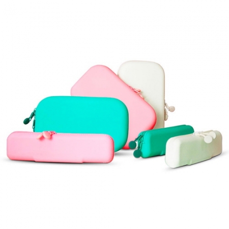 CF384 모던오피스 큐티 실리콘필통, 화장품파우치 (소) #2