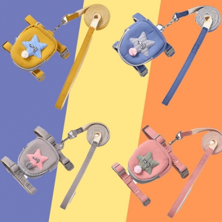 CF070 모리펫 아이디어 오각불가사리 백팩 애완동물 리드 #2