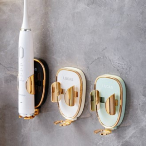 CE476 클린바스 러블리 전동 칫솔걸이 가정용 화장실 단일 칫솔 받침대