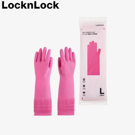 락앤락 데일리 핑크 고무장갑 라지 842 395cm X 105cm #2