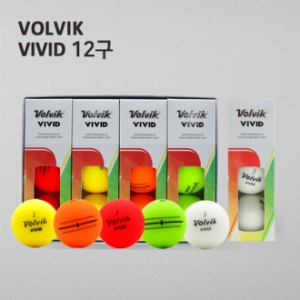 볼빅 비비드 12구 (3pc) 무광 골프 공