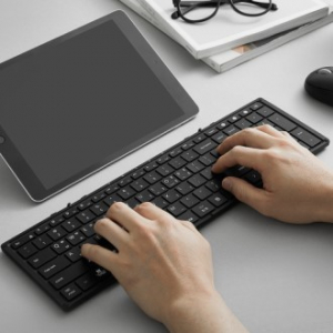 아이노트 블루투스 무선 풀배열 휴대용 접이식 키보드 X-Folding XK903B