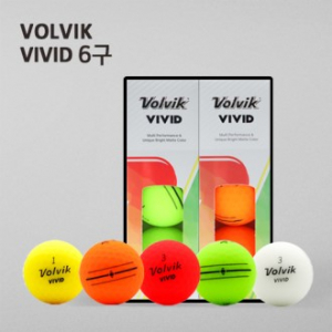 볼빅 비비드 6구 (3pc) 무광 골프 공 6구