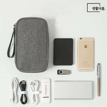 생활더봄 USB 케이블 멀티 디지털 방수 스마트폰 하드케이스 파우치 #3