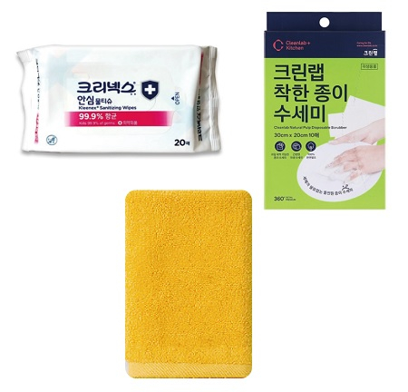 크린랩 수세미 국산 주방타올 크리넥스 안심 물티슈 생활건강 3종 크린랲 #4