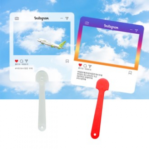 투명 사각팬시 (2컬러) 부채