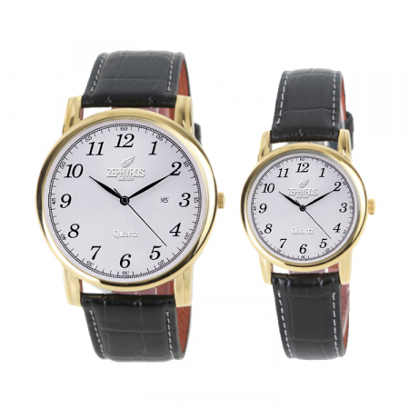 [제피로스] ZEP1313 날짜 손목시계 (골드) #2