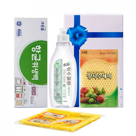 참그린식물 항균위생백 수세미 행주 4종 #2