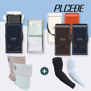 플씨드 일반 밴딩 쿨 토시 + 귀걸이 쿨 마스크 4종 패키지 세트 // 국산