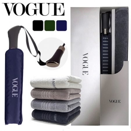 보그 3단 자동 이너라안 우산 + 백화점 타올 (140g) 세트 #2