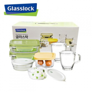 [글라스락] 올리브 테이블 혼합 7조 밀폐용기