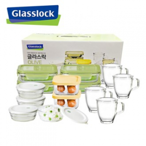 [글라스락] 올리브 테이블 14조 밀폐용기