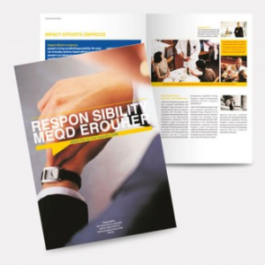 2단 접지 리플렛 (고급형 /A4) [주문제작]