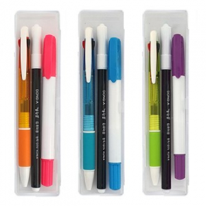 문구세트 B형-11 (3색 볼펜 +컴퓨터용 싸인펜 +고체 형광펜)