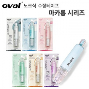 oval INC 노크식 수정 테이프 마카롱 시리즈