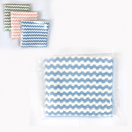 극세사 양면물결 요술행주 (30x30) 1P 개별포장 #2