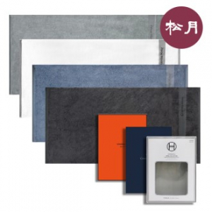 송월 중소형 C.M 사선라인 비치타올 100x50cm + 1매용 송월 케이스