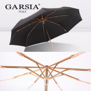 가르시아 3단 암막 울트라 고밀도 블랙골드 수동식 우산 / 양산 (경량)