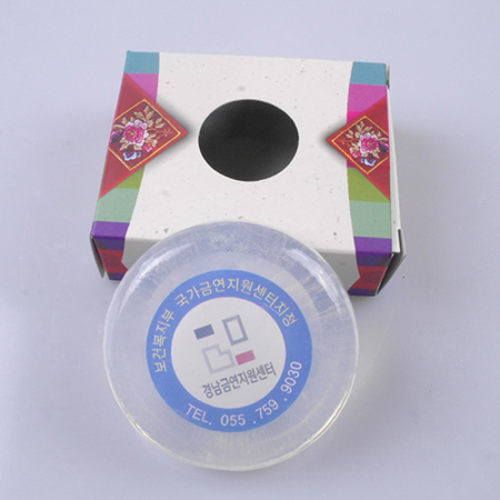 원형 투명 아로마 광고비누, 홍보비누, 판촉물 기념품 #3