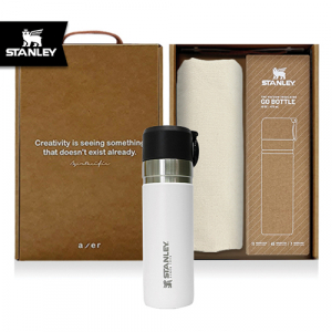 레스쁘리 고급 텀블러 세트 FFF (솔리드 에코백 + 스탠리 고진공 슬림 보틀 473ml)