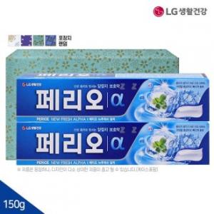 엘지 페리오 알파 치약 150G 2P (AM)