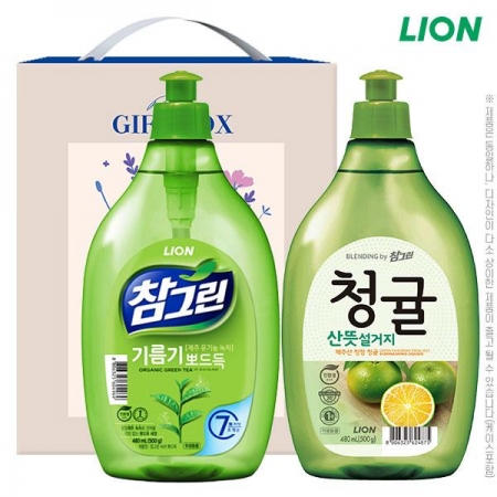 [명절선물세트 추석 설날] (유기농)참그린녹차500용기 참그린청귤500용기(2종) #2
