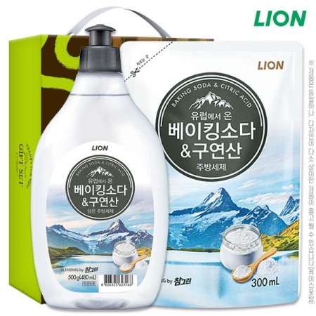 [명절선물세트 추석 설날] (친환경)참그린베이킹소다500용기 참그린베이킹소다300리필(2종) #2