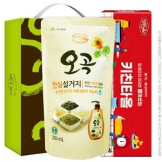 [명절 선물세트 추석 설날] 무궁화 오곡 안심설거지 빨아쓰는 키친타올 (2종)