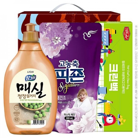 [명절선물세트 추석 설날] (친환경)참그린매실500용기 피죤 크린백(3종) #3