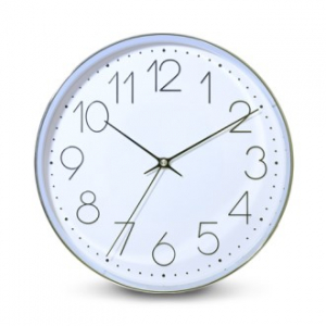 무소음 크롬 벽시계 LW770