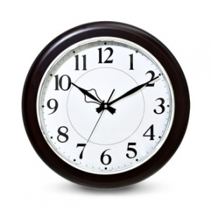 블랙 우드링 무소음 벽시계 LW788, 320