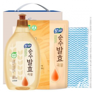 [명절 선물세트 추석 설날] 참그린 곡물 500 용기 곡물 300 리필 행주 (3종)