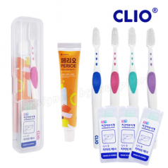 클리오R 여행용양치세트 페리오치약 클리오R미세모칫솔 치간이쑤시개