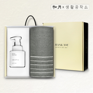 송월 생활리빙세트 A-3 (생활공작소 핸드워시+호텔컬렉션 필라라인 타올)