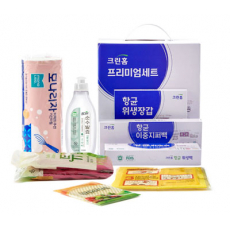 주방선물세트_항균위생장갑,백,고무장갑,수세미외총 8종