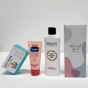 선물세트 4종 - 아이깨끗해 샴푸 핸드크림 비누