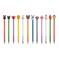 12종 동물 캐릭터 볼펜