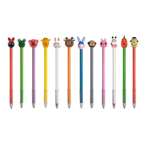 12종 동물 캐릭터 볼펜
