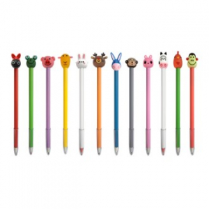 12종 동물 캐릭터 볼펜