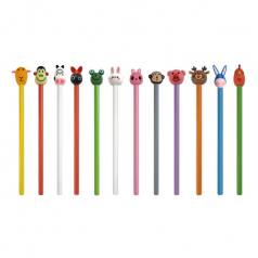 12종 동물 캐릭터 연필